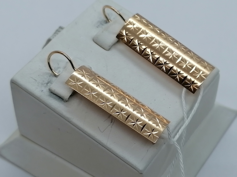 СЕРЬГИ БЕЗ КАМНЯ (Au 585)