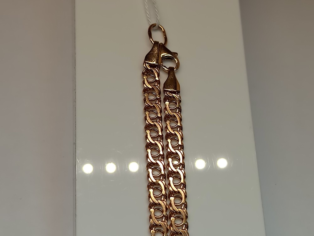 ЦЛБА585 ЦЕПЬ ПОЛНОВЕСНАЯ Бисмарк арабский (Au 585)