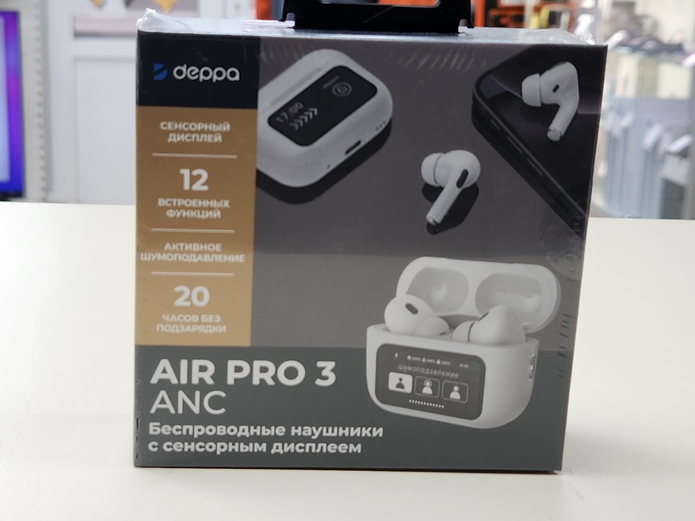 Наушники беспроводные Deppa 44213 Air Pro 3 ANC