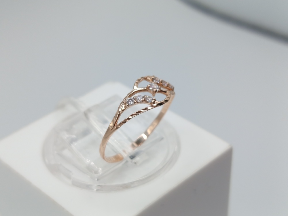 КОЛКМИ585 КОЛЬЦО С КАМНЯМИ (Au 585)