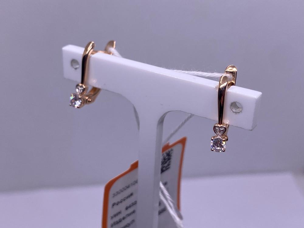 СКМИ585 СЕРЬГИ С КАМНЯМИ (Au 585)