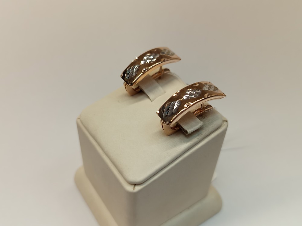 СЕРЬГИ БЕЗ КАМНЯ (Au 585)