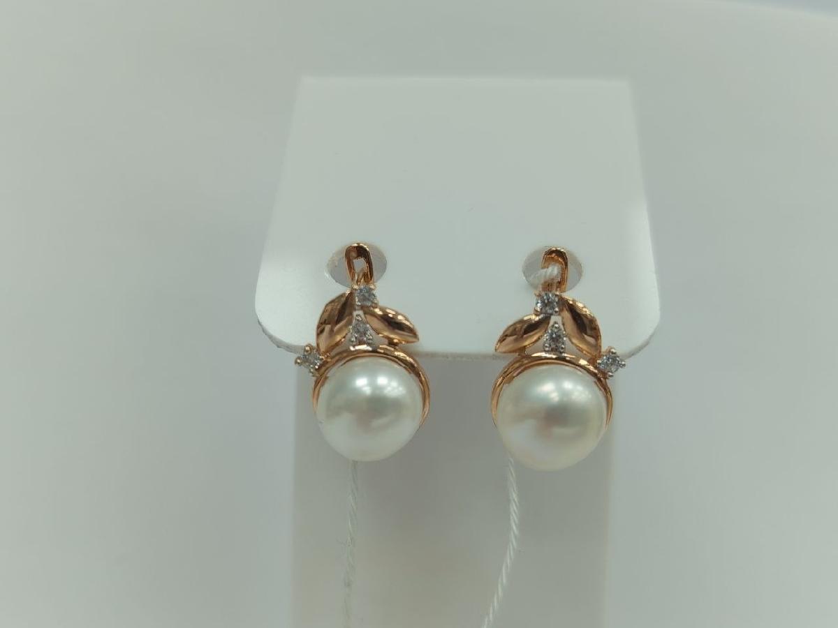 СКМИ585 СЕРЬГИ С КАМНЯМИ (Au 585)