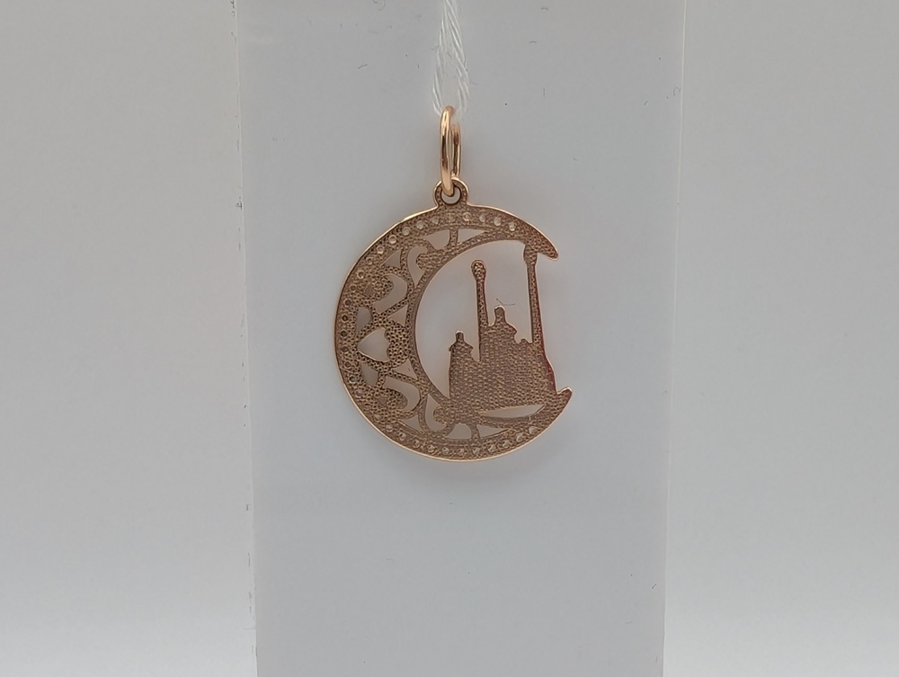 ПОДВЕСКА МЕЧЕТЬ С КАМНЯМИ (Au 585)