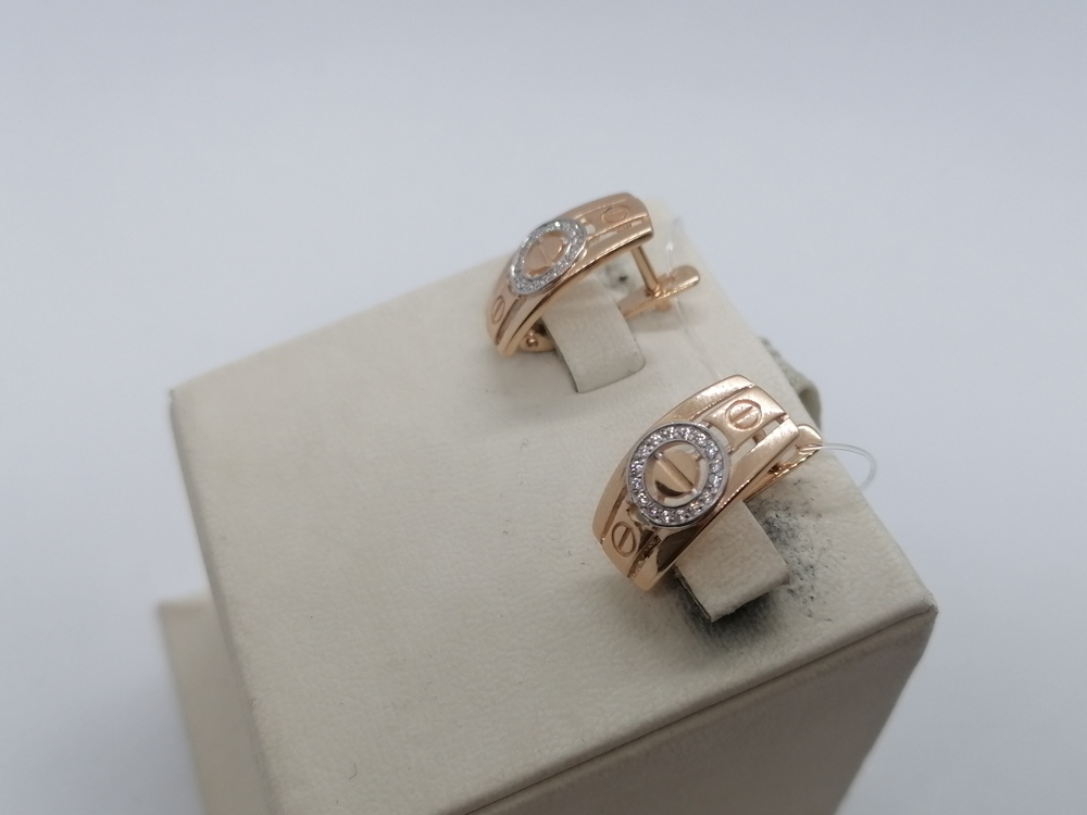 СЕРЬГИ С КАМНЯМИ (Au 585)