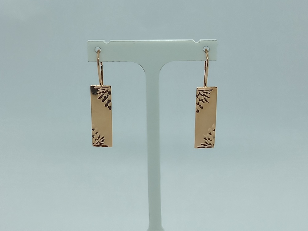 СЕРЬГИ БЕЗ КАМНЯ (Au 585)