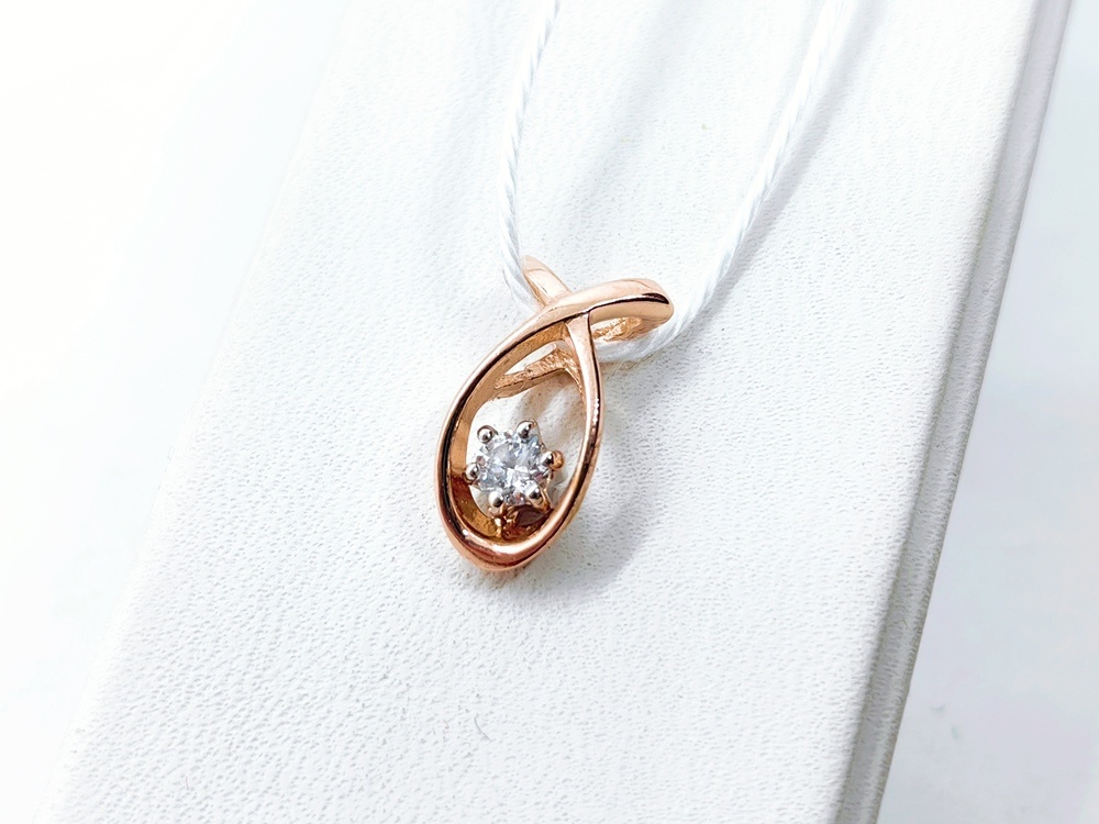 ПОДКМ585 ПОДВЕСКА С КАМНЕМ (Au 585)