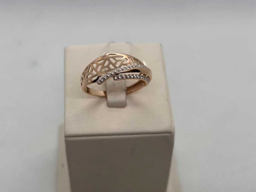 КОЛЬЦО С КАМНЯМИ (Au 585)