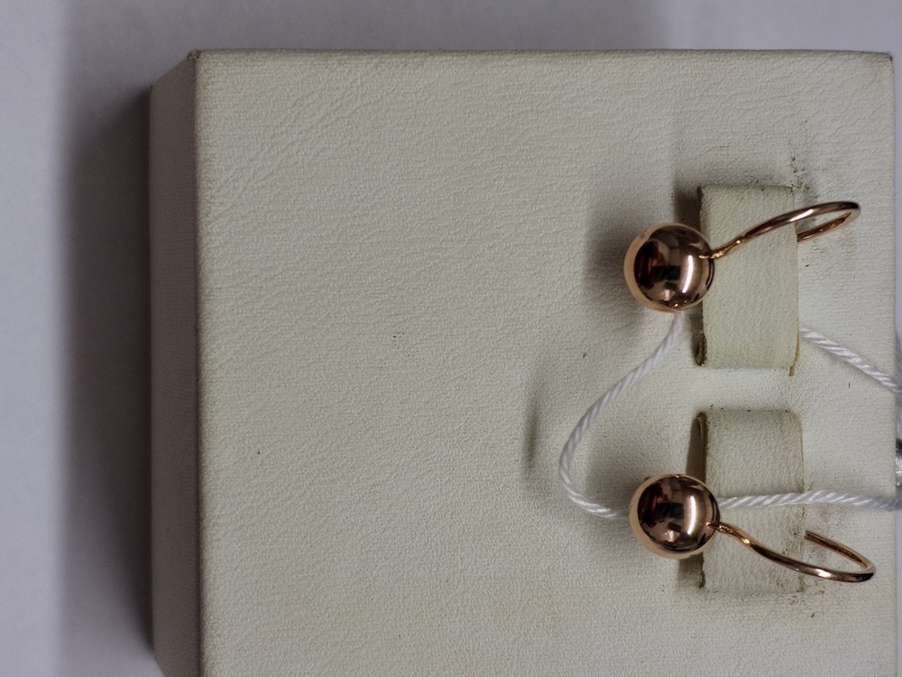 СБКМ583 СЕРЬГИ БЕЗ КАМНЯ (Au 583)