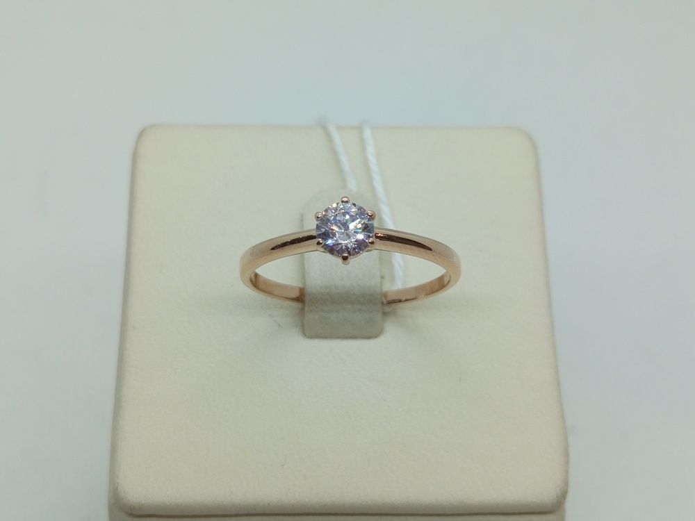 КОЛКМ585 КОЛЬЦО С КАМНЕМ (Au 585)