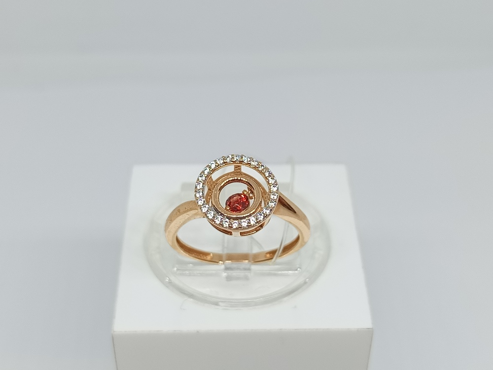 КОЛЬЦО ГРАНАТ с камнями (Au 585)