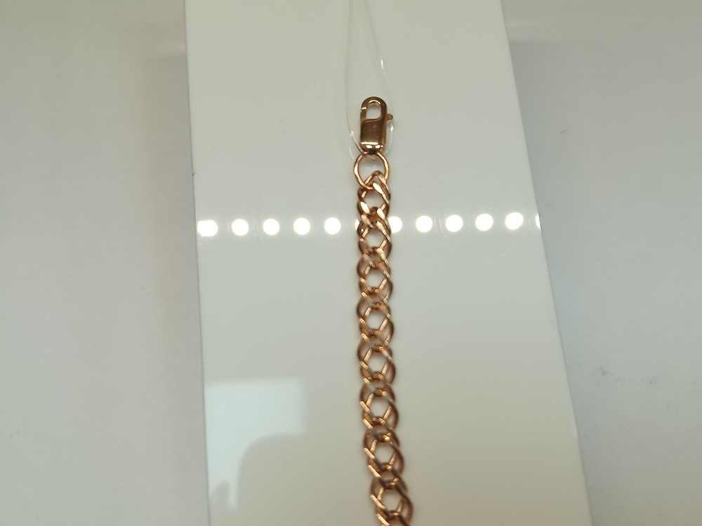 БРАСЛЕТ ПУСТОТЕЛЫЙ Ромб двойной (Au 585)