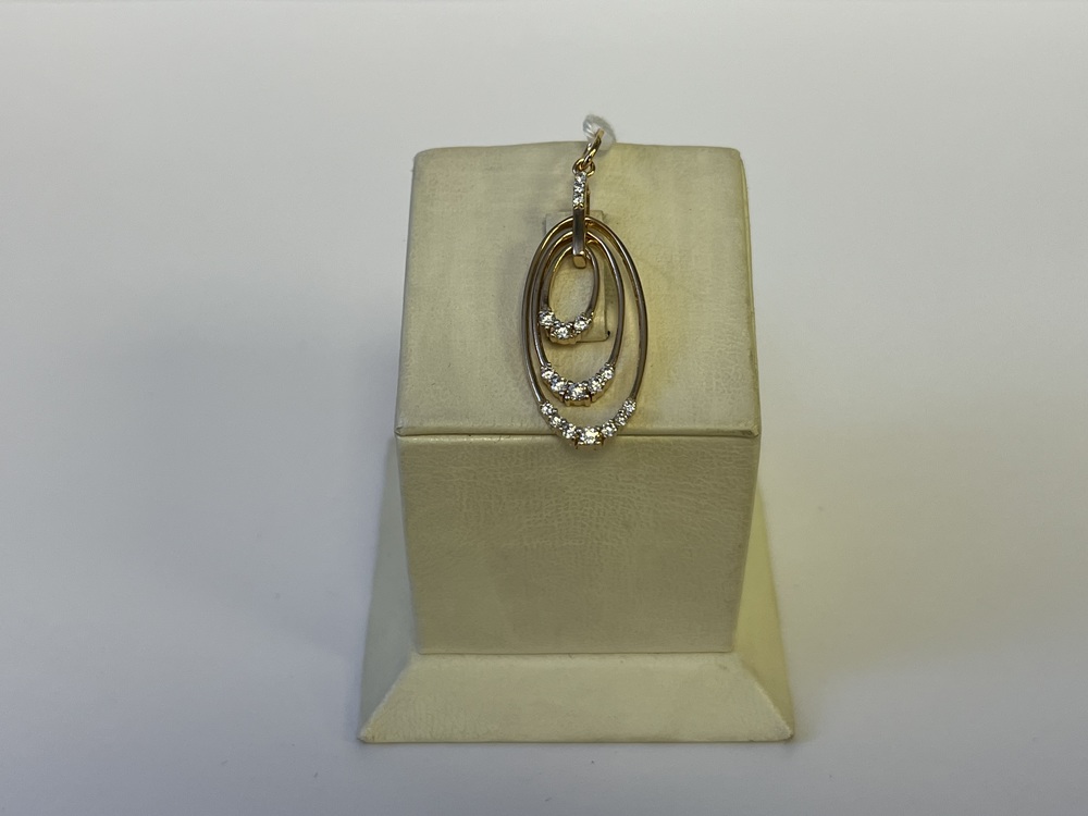 ПОДКМИ585 ПОДВЕСКА С КАМНЯМИ (Au 585)