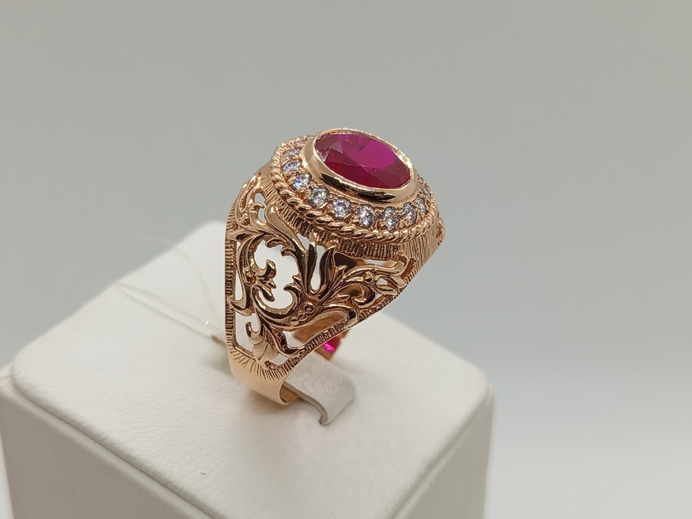 ПЕЧАТКА С КАМНЯМИ (Au 585)