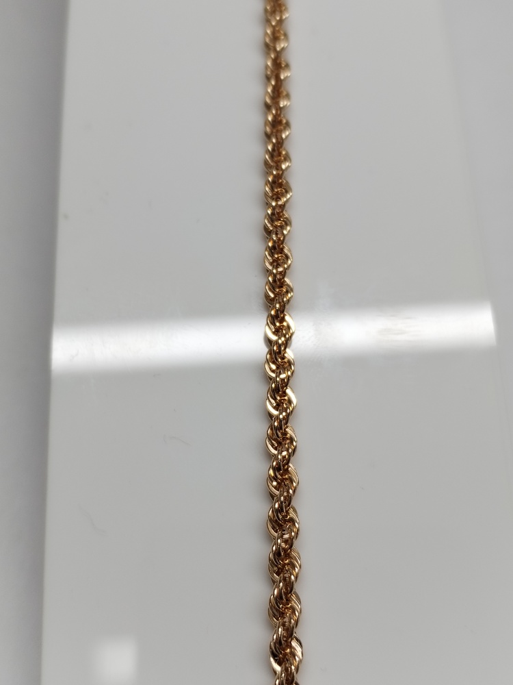 БРАСЛЕТ ПУСТОТЕЛЫЙ Веревка (Au 585)