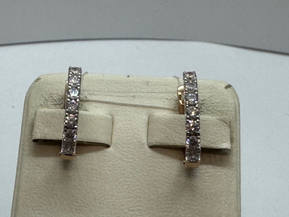 СЕРЬГИ С КАМНЯМИ (Au 585)