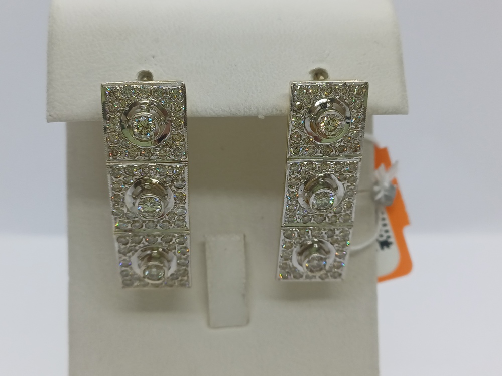 СЕРЬГИ БРИЛЛИАНТ Au 500