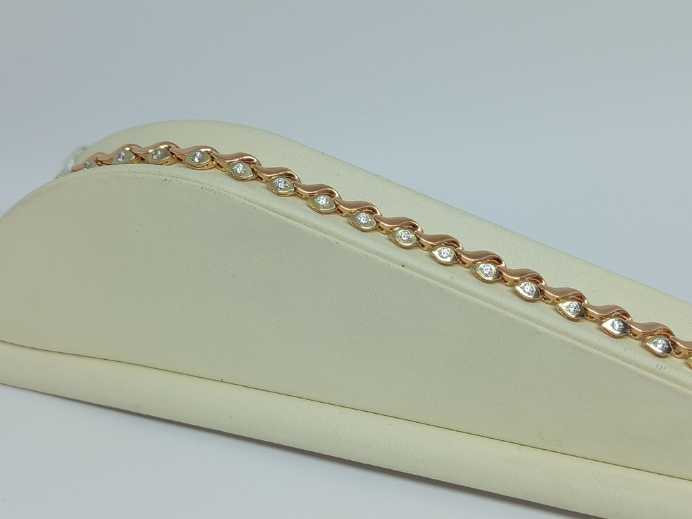 БРАСЛЕТ С КАМНЯМИ (Au 585)