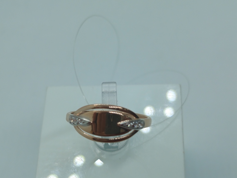 КОЛЬЦО С КАМНЯМИ (Au 585)