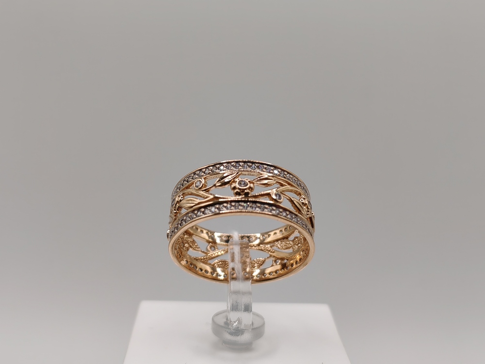 КОЛКМИ585 КОЛЬЦО С КАМНЯМИ (Au 585)