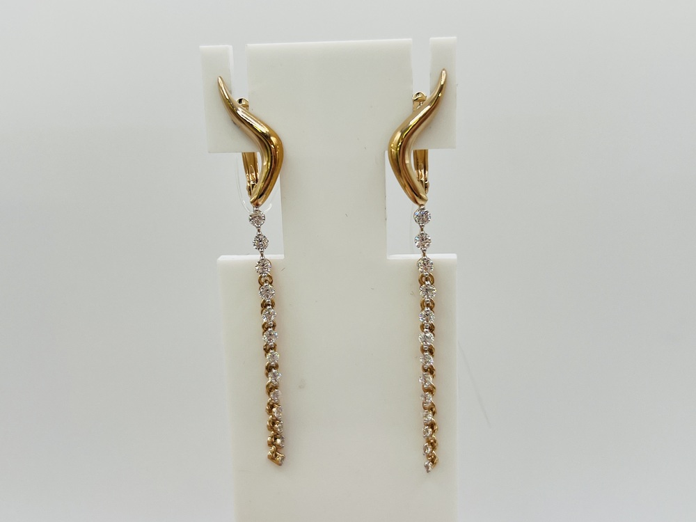 СЕРЬГИ С КАМНЯМИ (Au 585)