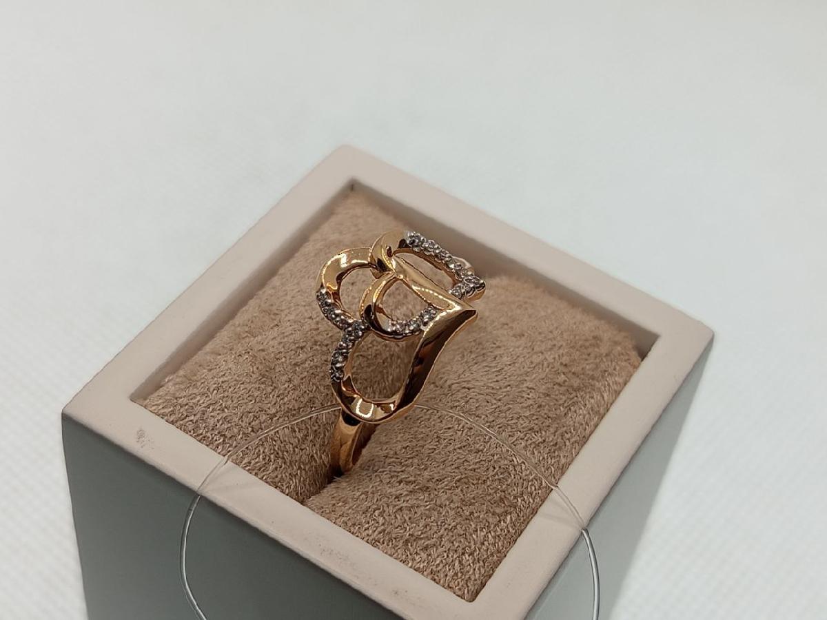 КОЛЬЦО С КАМНЯМИ (Au 585)