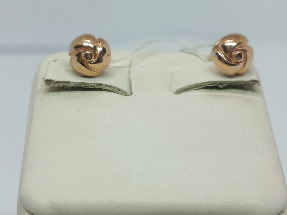 СПУС585 СЕРЬГИ ПУСЕТЫ (Au 585)