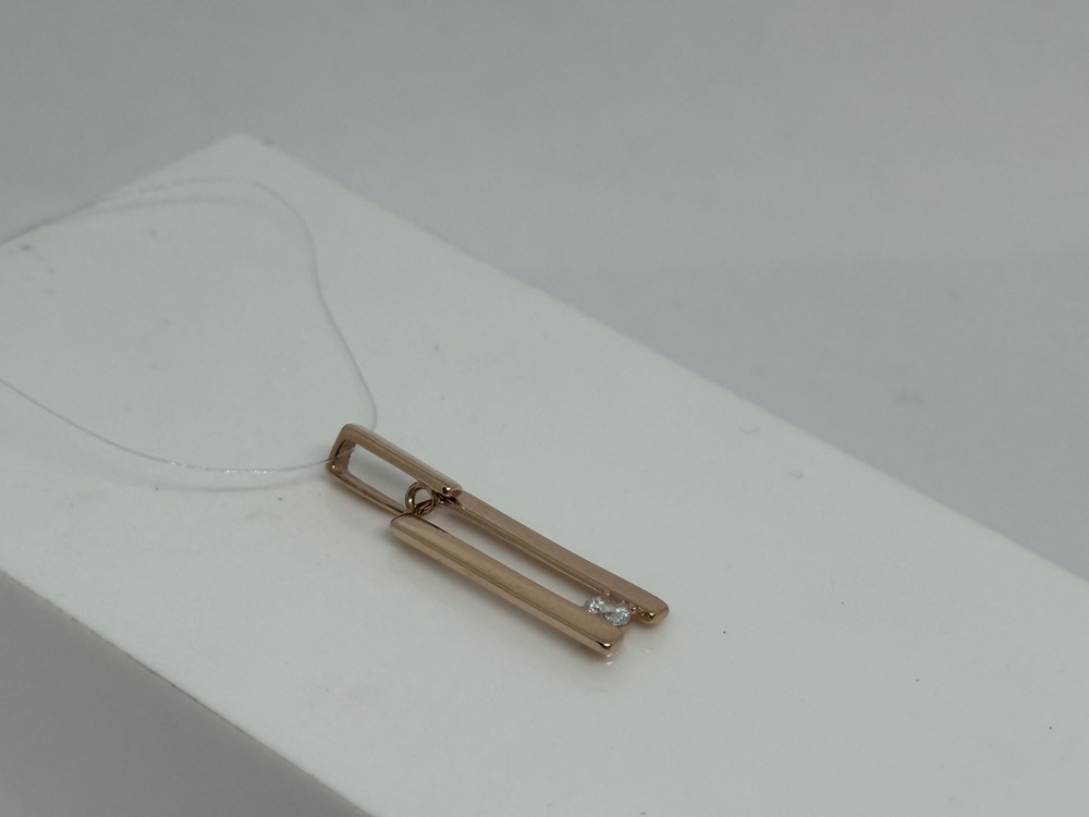 01-317670 ПОДВЕСКА С КАМНЕМ (Au 585)