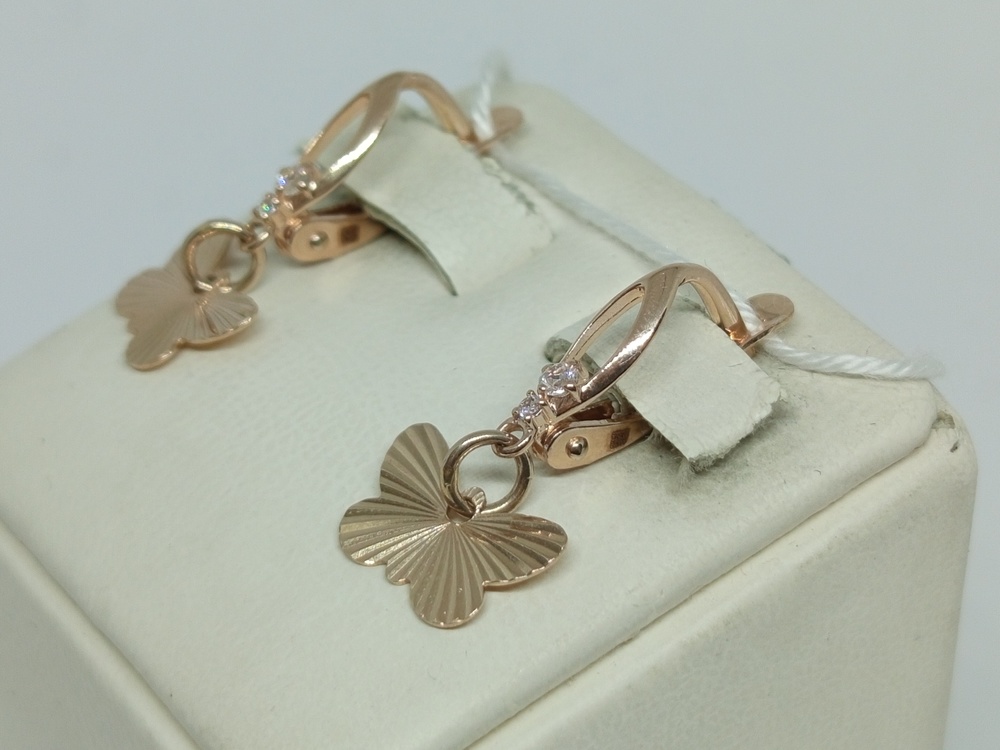 СЕРЬГИ С КАМНЯМИ (Au 585)