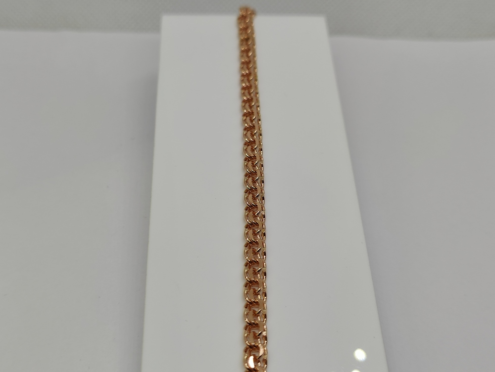 БЛБ585 БРАСЛЕТ ПОЛНОВЕСНЫЙ Бисмарк (Au 585)