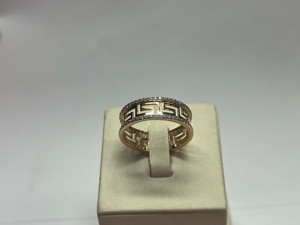 КОЛЬЦО С КАМНЯМИ (Au 585)