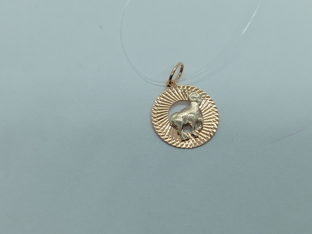 ПОДВЕСКА ЗНАК ЗОДИАКА ОВЕН (Au 585)