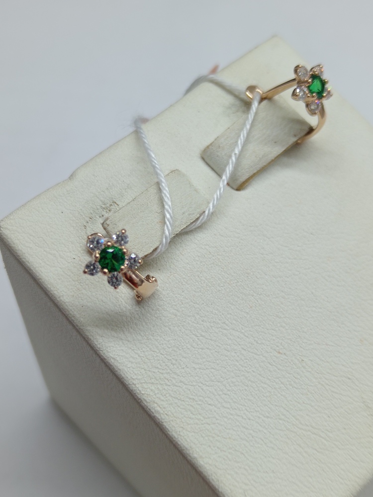 СКМИ585 СЕРЬГИ С КАМНЯМИ (Au 585)