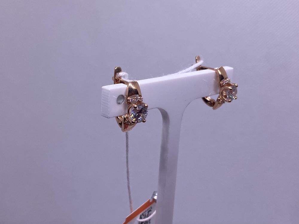 СКМИ585 СЕРЬГИ С КАМНЯМИ (Au 585)