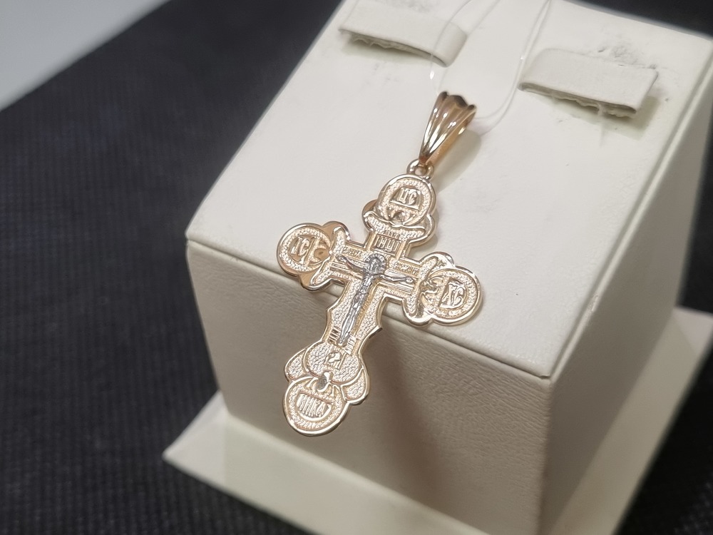 ПОДВЕСКА КРЕСТ (Au 585)