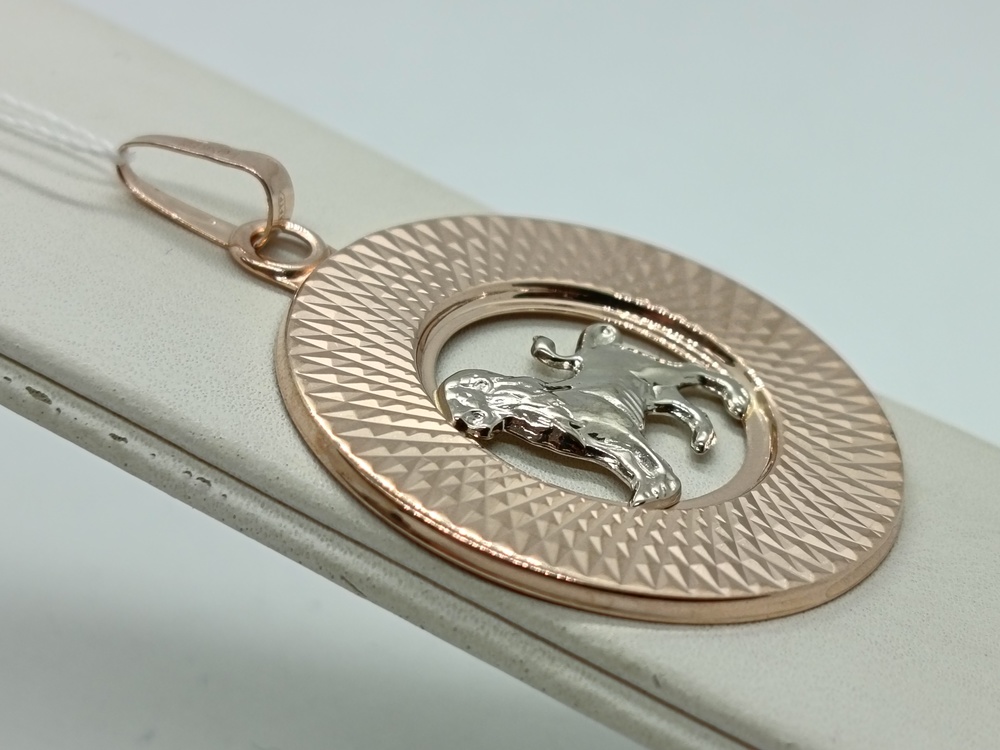 ПОДВЕСКА ЗНАК ЗОДИАКА ЛЕВ (Au 585)