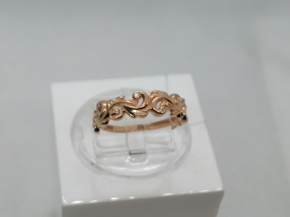 КОЛЬЦО С КАМНЯМИ (Au 585)