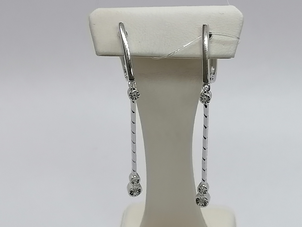 СЕРЬГИ БРИЛЛИАНТ (Ag 925)