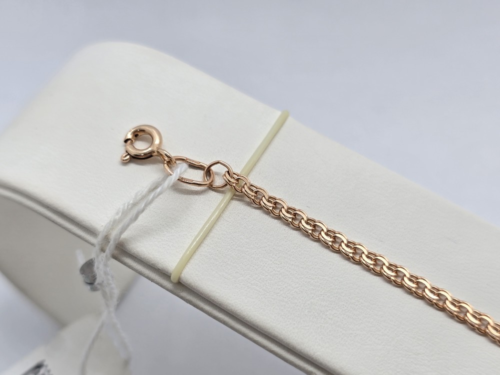 БРАСЛЕТ ПУСТОТЕЛЫЙ Бисмарк (Au 585)