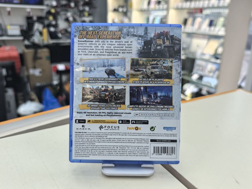 Игра Playstation 5 Snowrunner