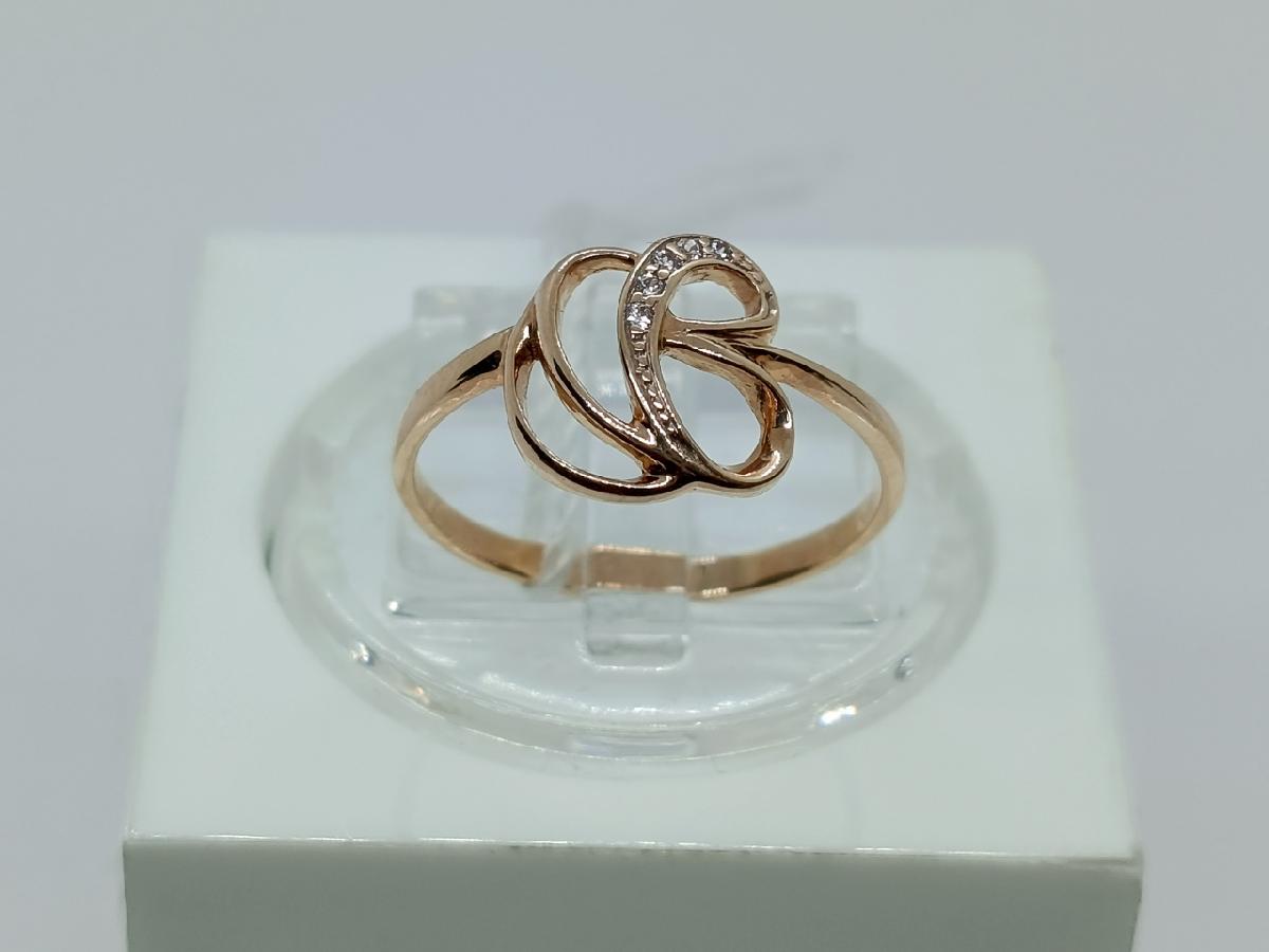 КОЛЬЦО С КАМНЯМИ (Au 585)