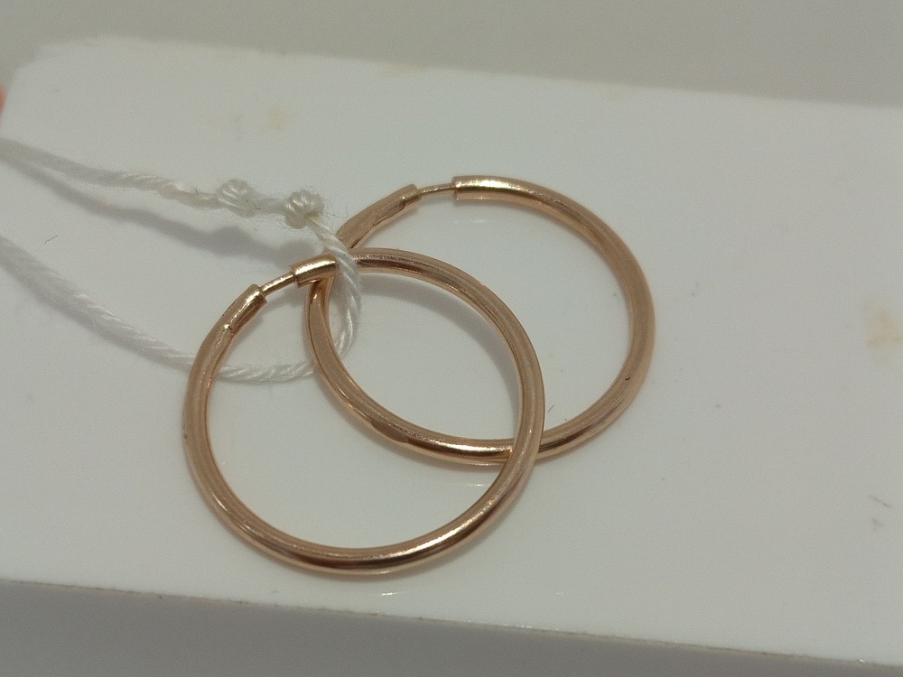 СКОН585 СЕРЬГИ КОНГО (Au 585)