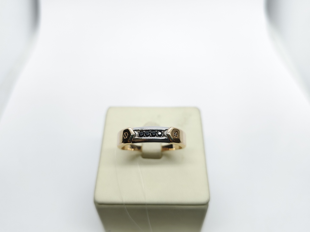 КОЛЬЦО С КАМНЯМИ (Au 585)