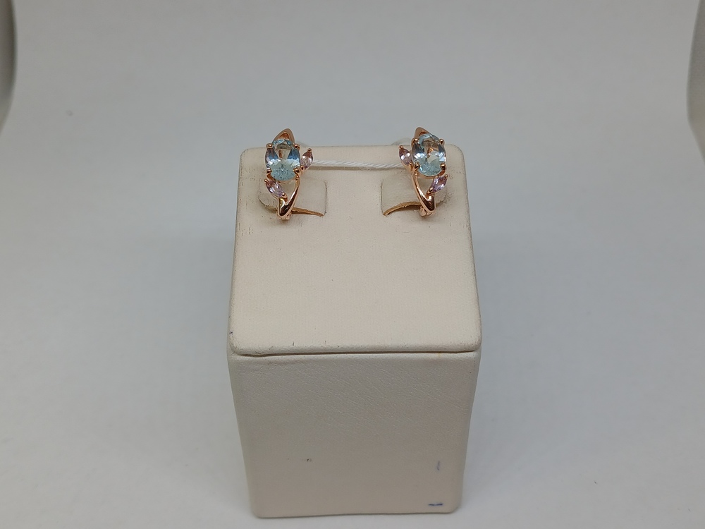 СЕРЬГИ С КАМНЯМИ (Au 585)