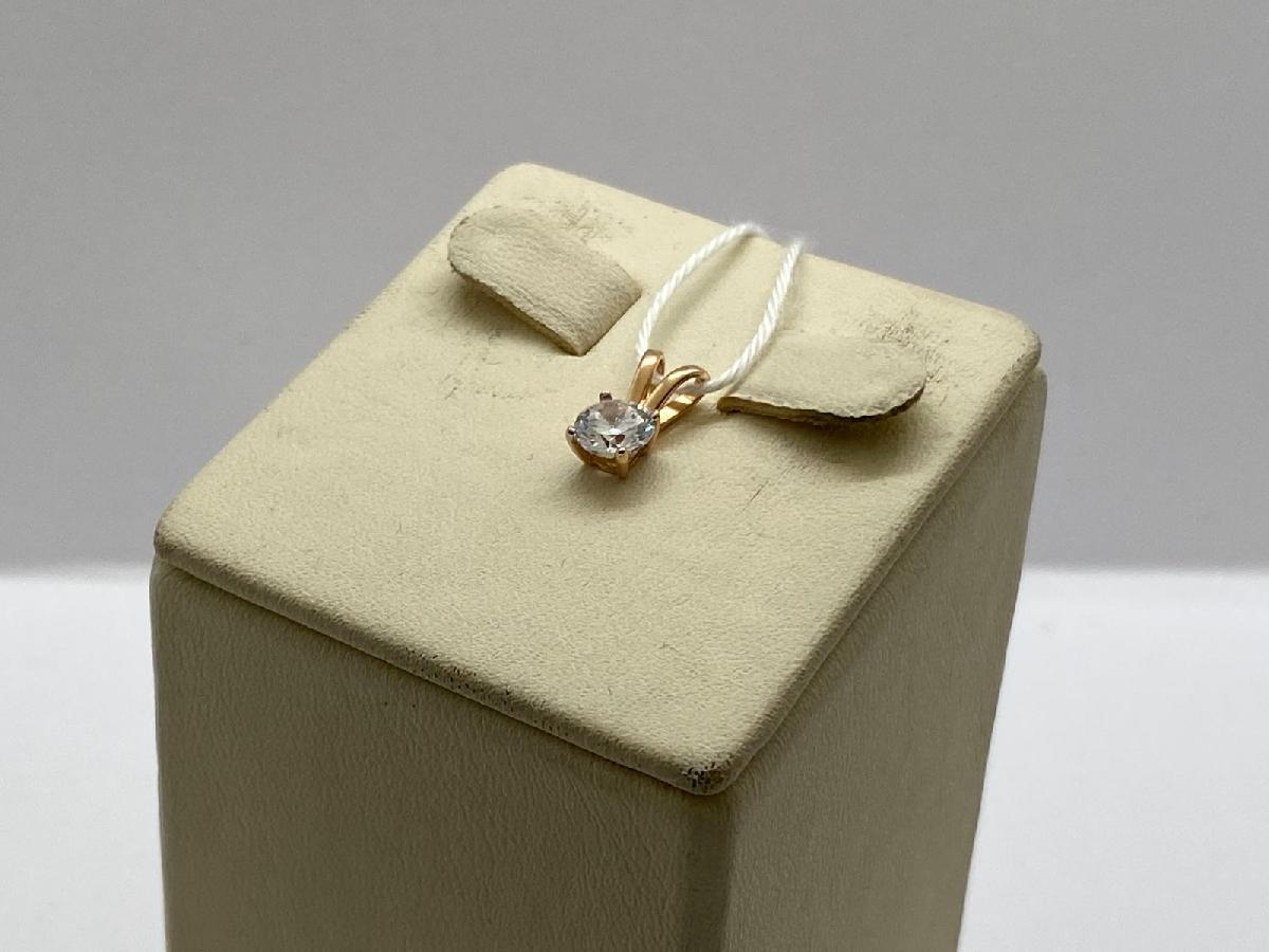 ПОДКМ585 ПОДВЕСКА С КАМНЕМ (Au 585)