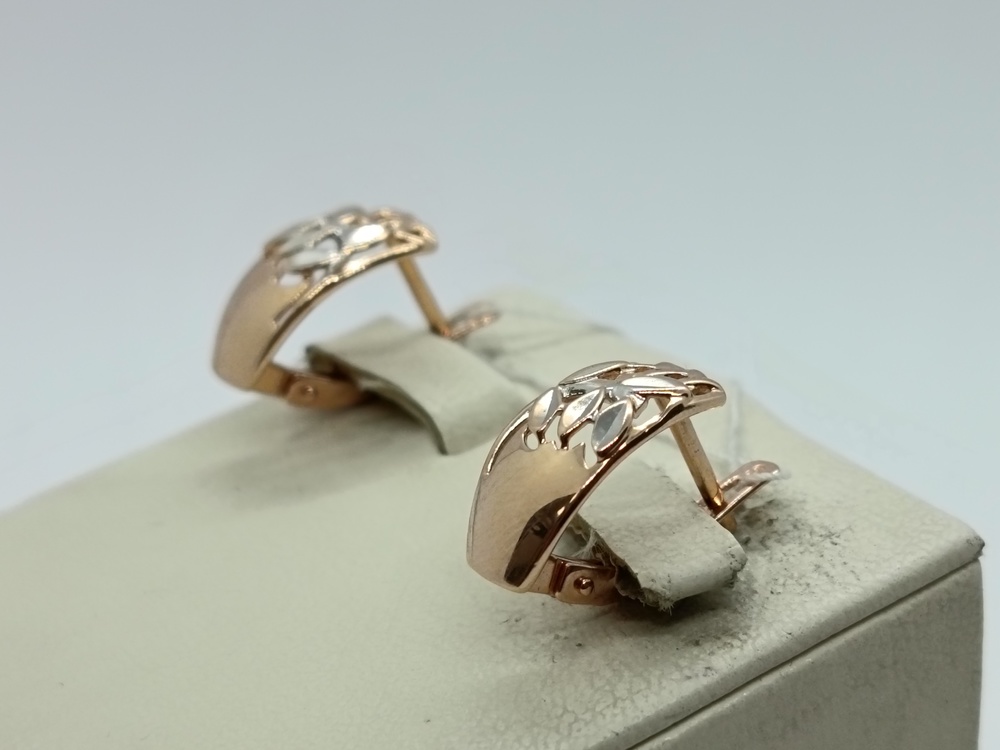 СЕРЬГИ БЕЗ КАМНЯ (Au 585)