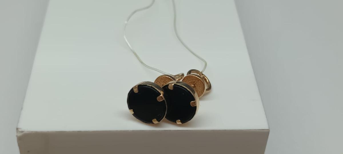 СЕРЬГИ ПУСЕТЫ с камнем (Au 585)