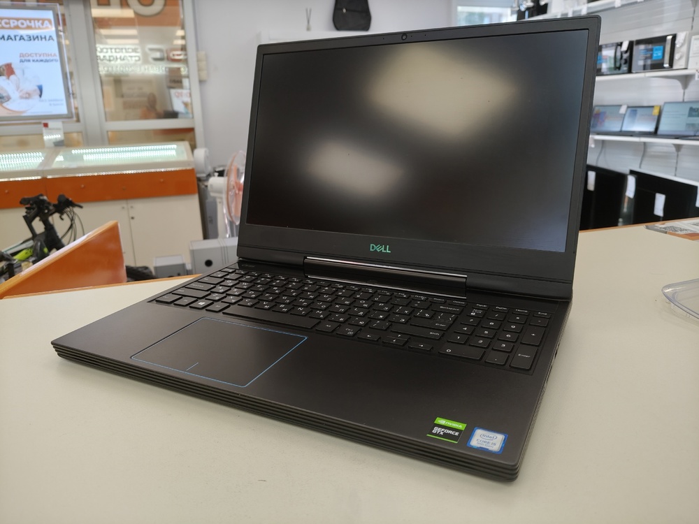 Ноутбук DELL; Core i5-9300H, GeForce GTX 1650, 16 Гб, 500 Гб, Нет