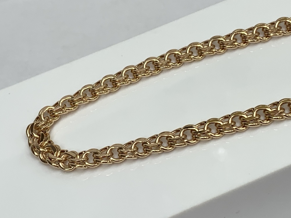 8080200П-40 ЦЕПЬ ПУСТОТЕЛАЯ Бисмарк (Au 585)