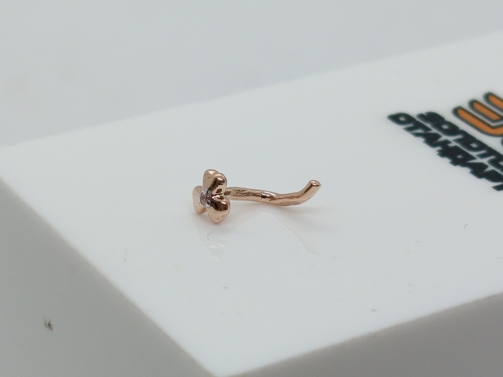 ПИРСИНГ С КАМНЕМ (Au 585)